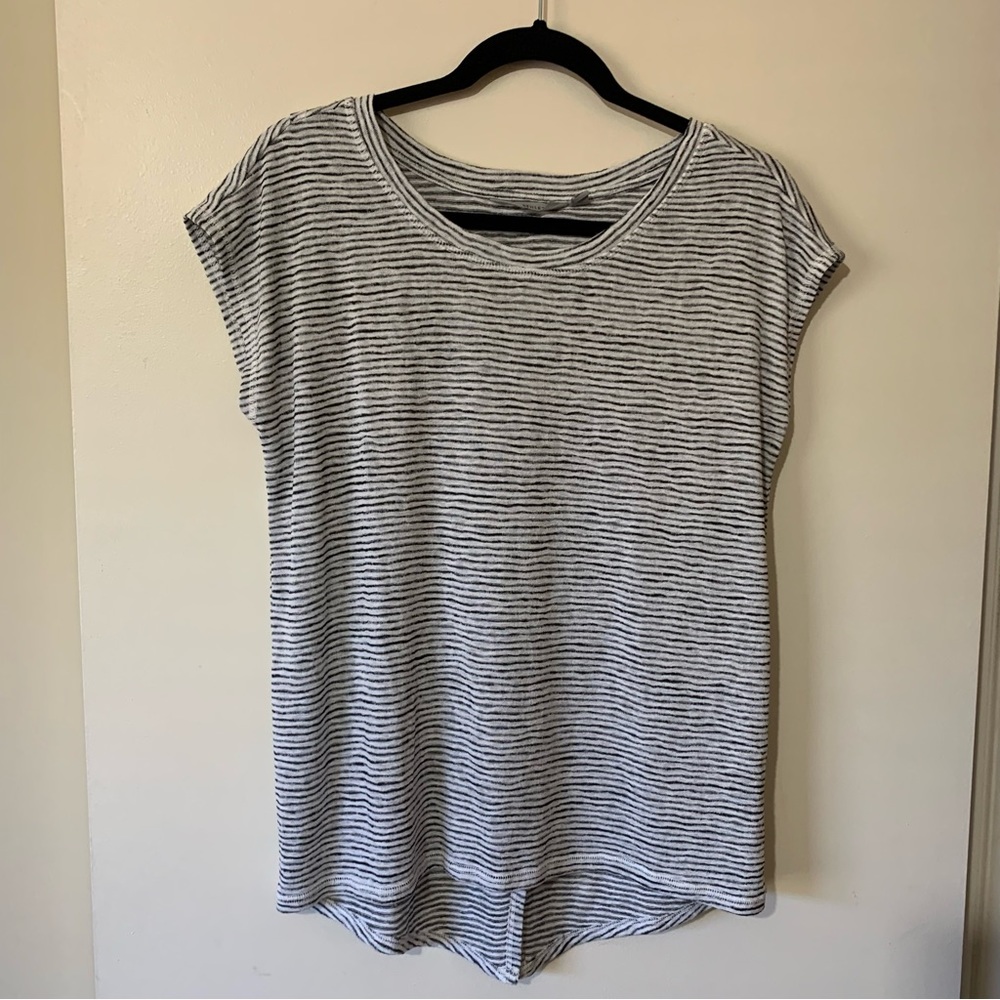 Athleta Breezy Split Back Crossover Striped Athle… - image 3